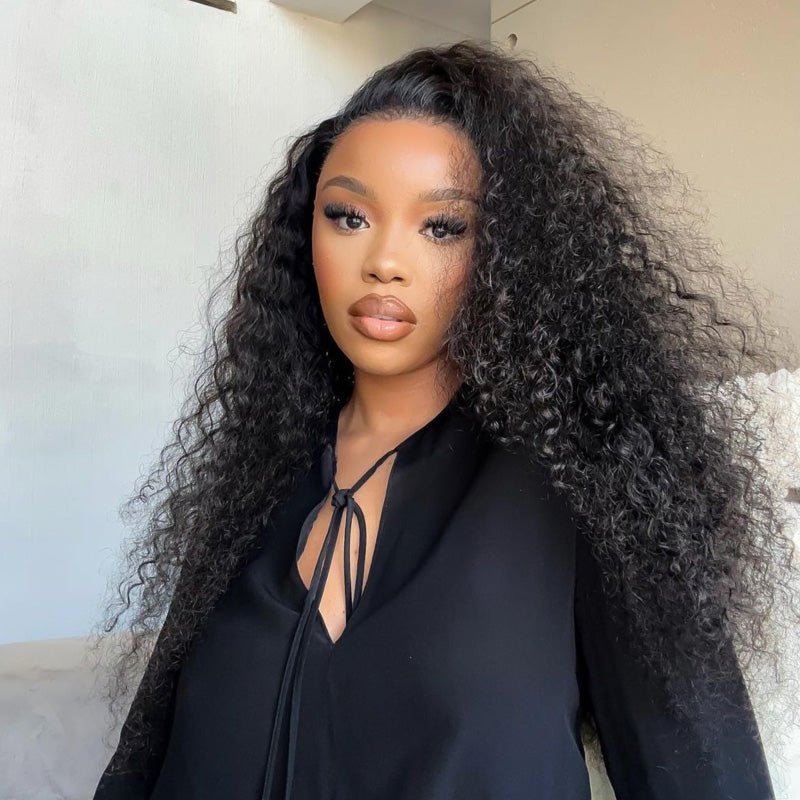 Glueless Water Wave 13x4 Frontal Lace Wig Full Volume 100% Human Hair - Superlovehair