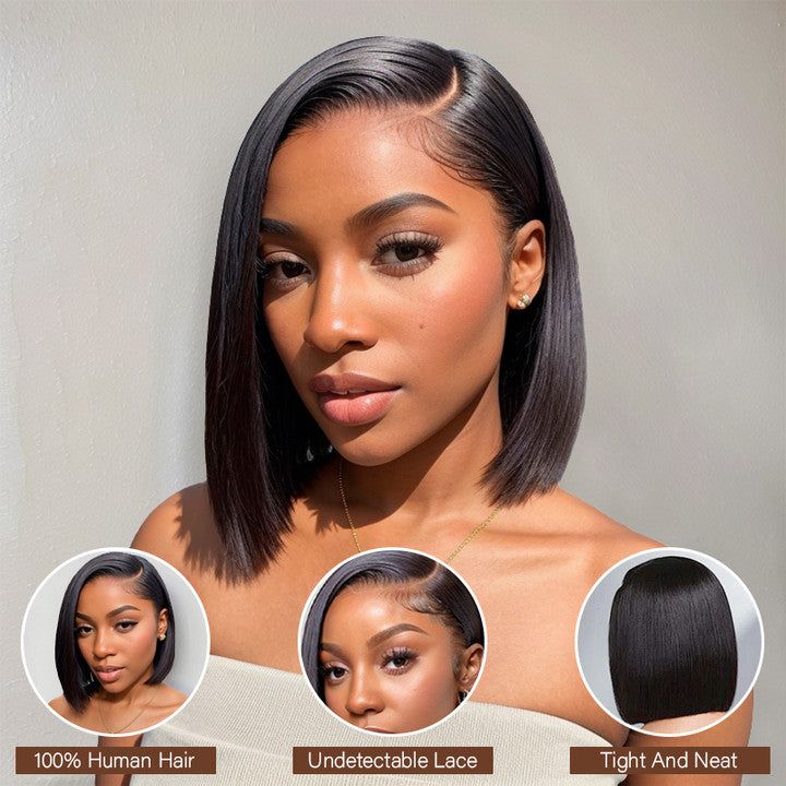 ReadytoGo Glueless 13x4 Full Frontal Straight Bob Wig - Superlovehair