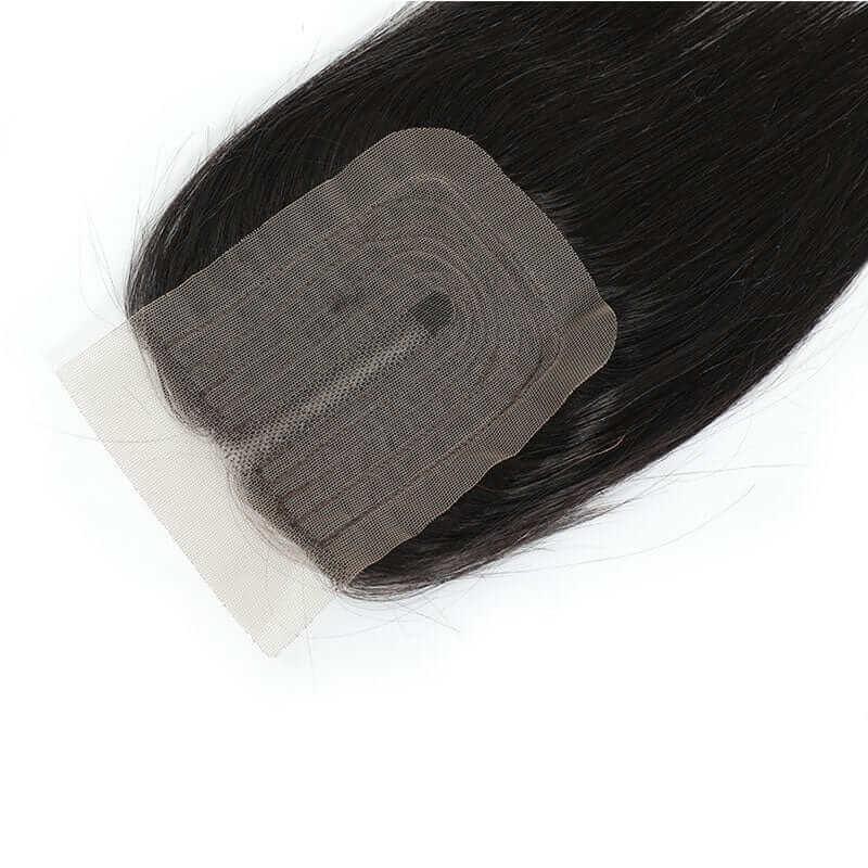 Straight 3 Bundles 12A Grade Indian Unprocessed Human Hair With 4x1 Lace Closure - Superlovehair