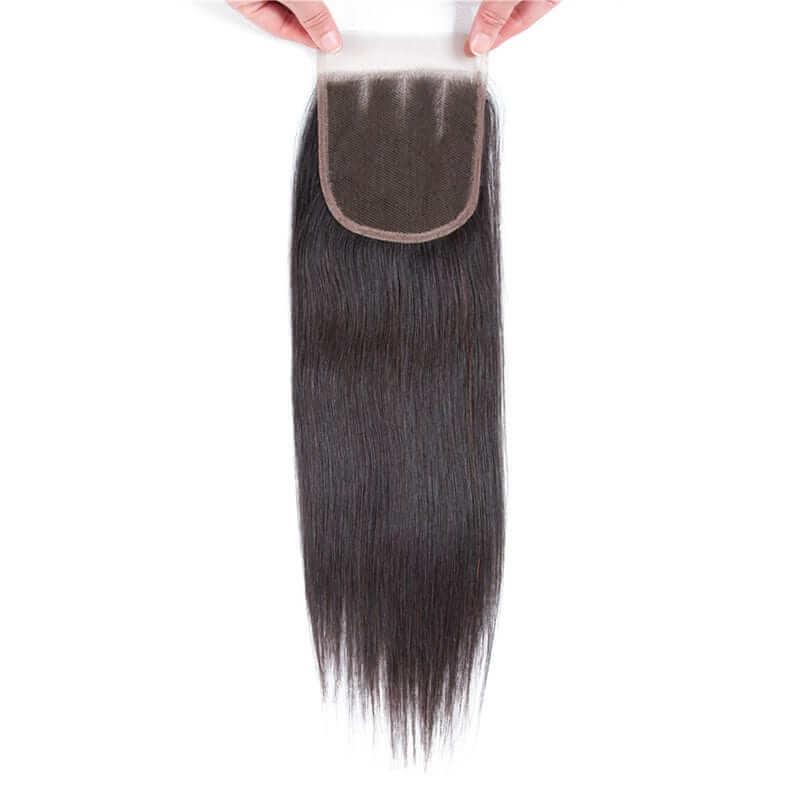 Straight Hair 4x4 Three Part Lace Closure Human Hair Extension - Superlovehair